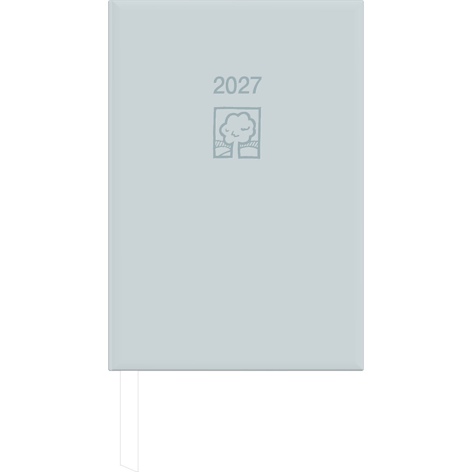 2027, Notizbuch, Planer, Umschlag, softblue