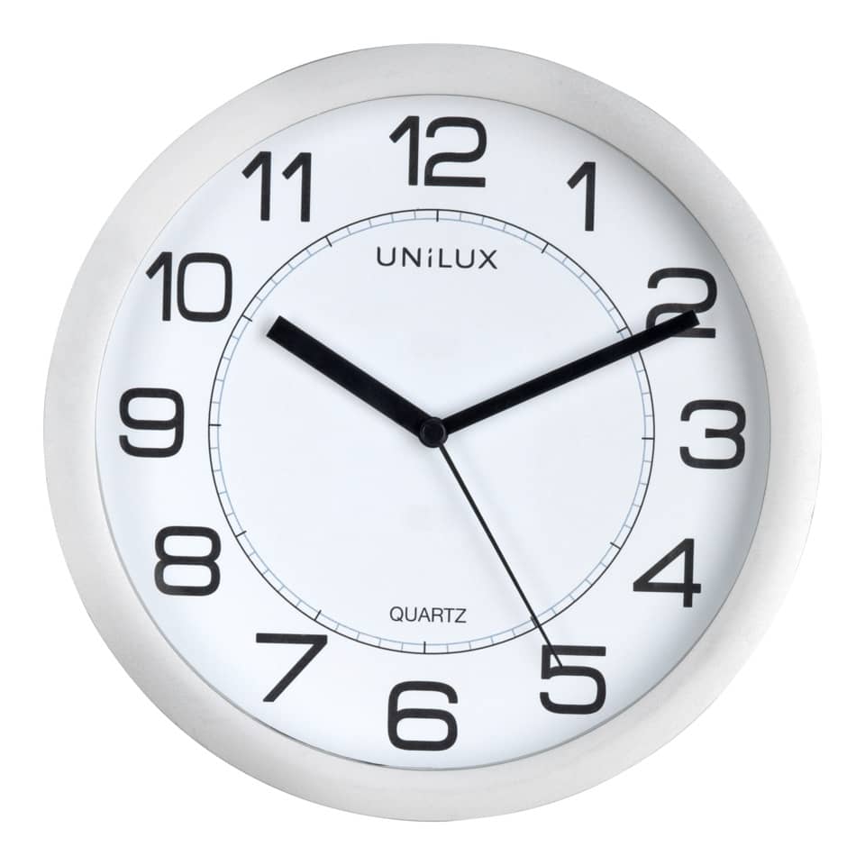 Uhr, Quarz, Wandclock, Weiße Uhr, Analoguhr