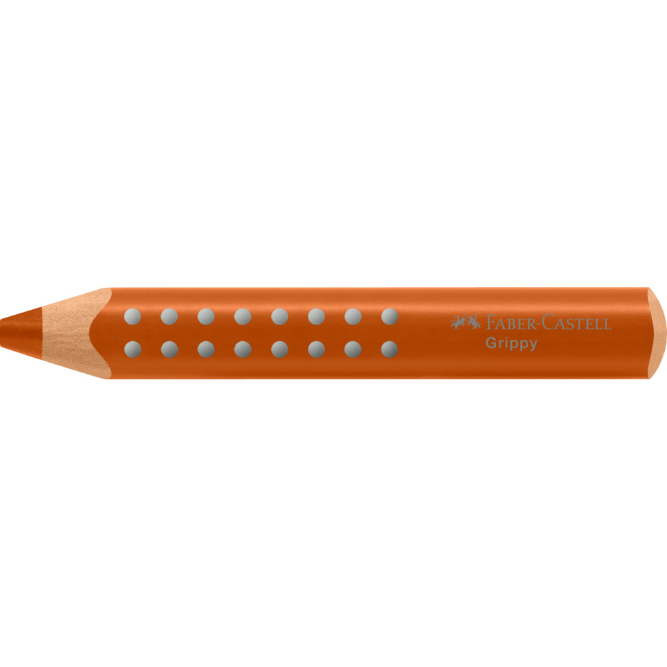 Künstlerbleistift, Orange, Holzspitze, Bedruckt, Grippy