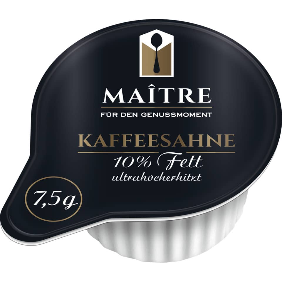 Kaffeesahne, Sahne, 7,5 g, Kastenlogo, ultrahochhitzt