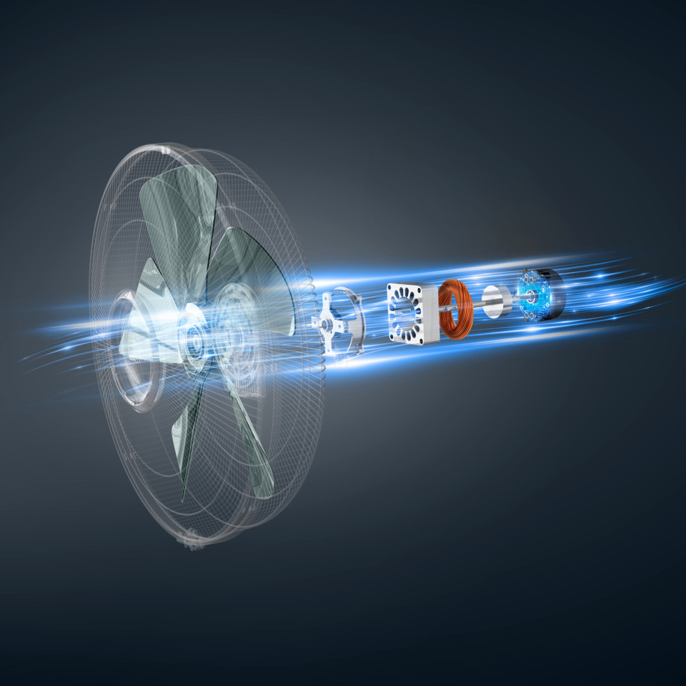 propeller, Ventilator, Turbinensystem, Zerlegung, Technische Zeichnung