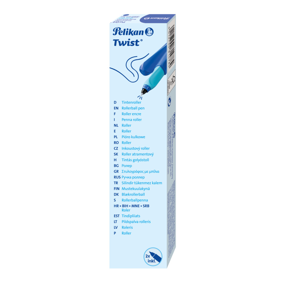 Rollerball, Kugelschreiber, Tintenroller, Blau, 2er Pack