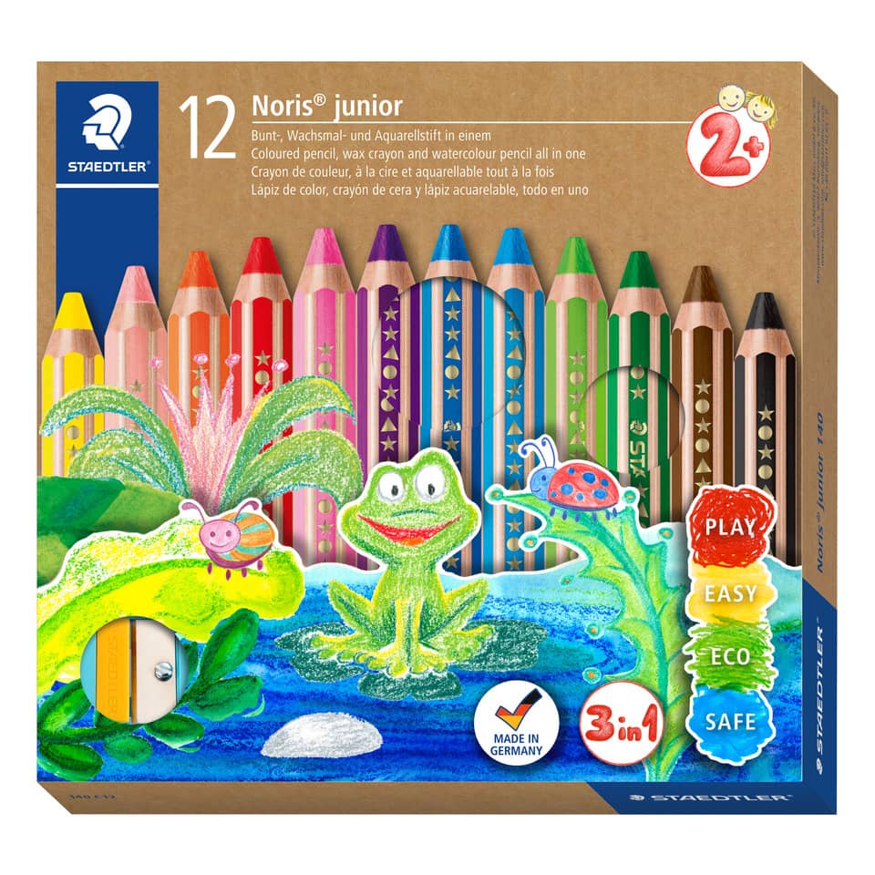 Buntstifte, Aquarellstift, Holzbox, 12er Set, Kindergarten
