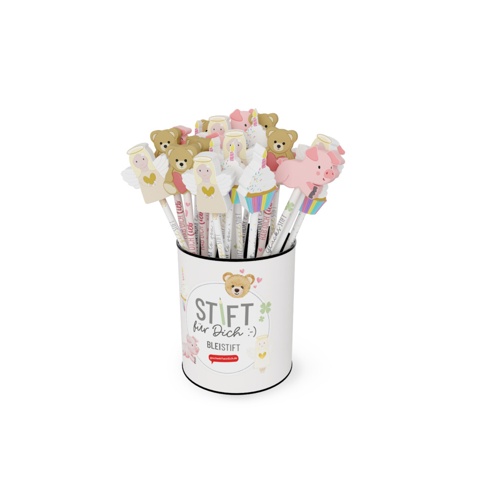 Bleistift Liebe Wünsche, 4 x 6 Stück, sortiert FÜR DICH 183220