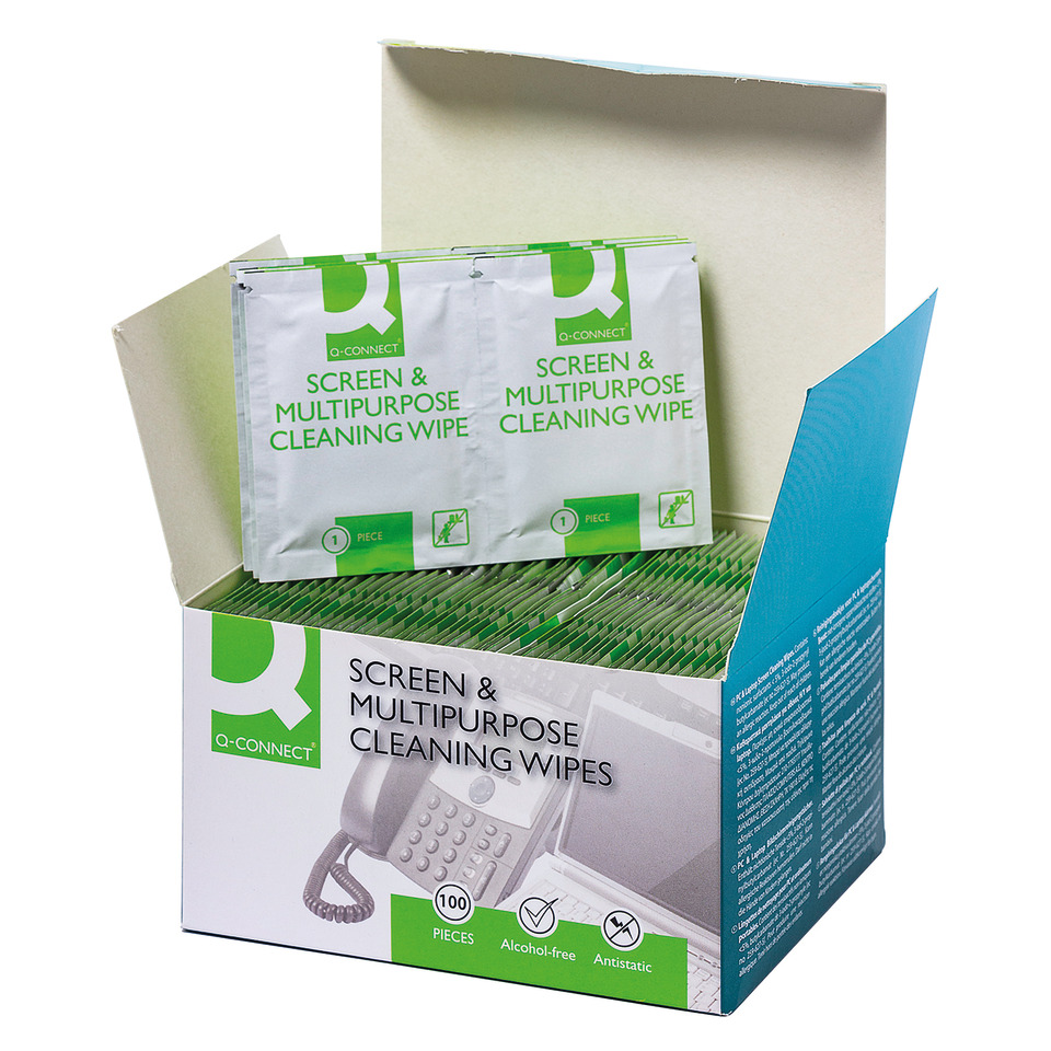  Reinigungstücher, Vielzweck, Schachtel, grüne Verpackung, 100 Stück