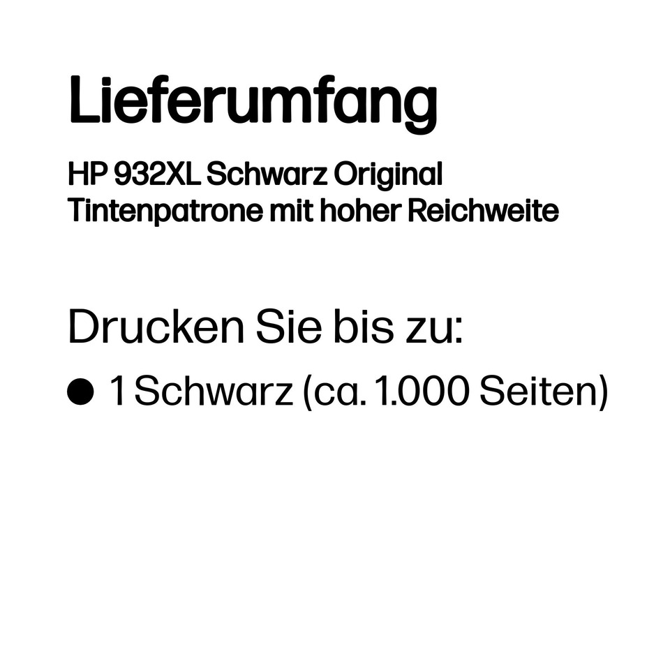Drucker, Tintenpatrone, Schwarz, HP93XL, Original
