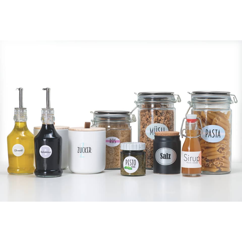 Küchenbehälter, Gewürzbehälter, Pasta, Salz, Zucker