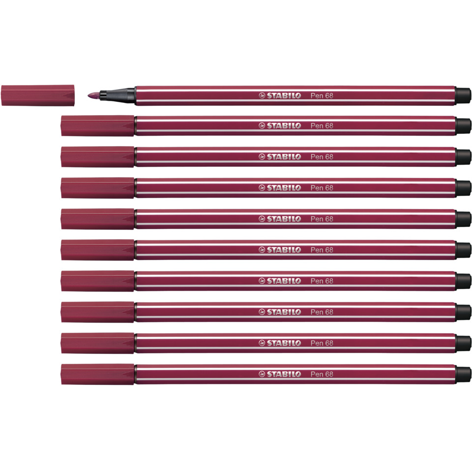 Kugelschreiber, Pen, Roter Stift, Mehrfachpack, Kappe abziehbar, Copic-ähnlicher Marker, Stift 68, Marker-Set, roter Marker, Doppelspitzen-Marker