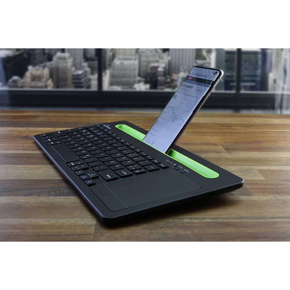 laptop, dock, grüner schacht, tastatur, handy-staender