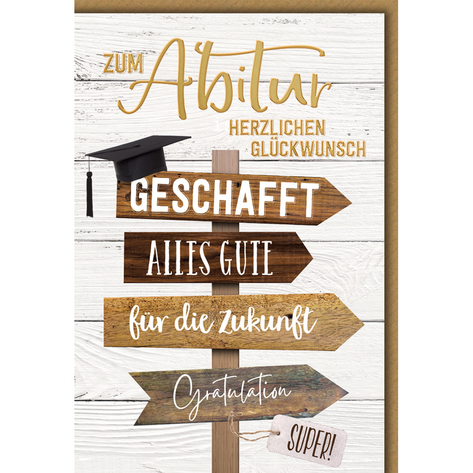 Abiturkarte, 11,5 x 17 cm  5640015