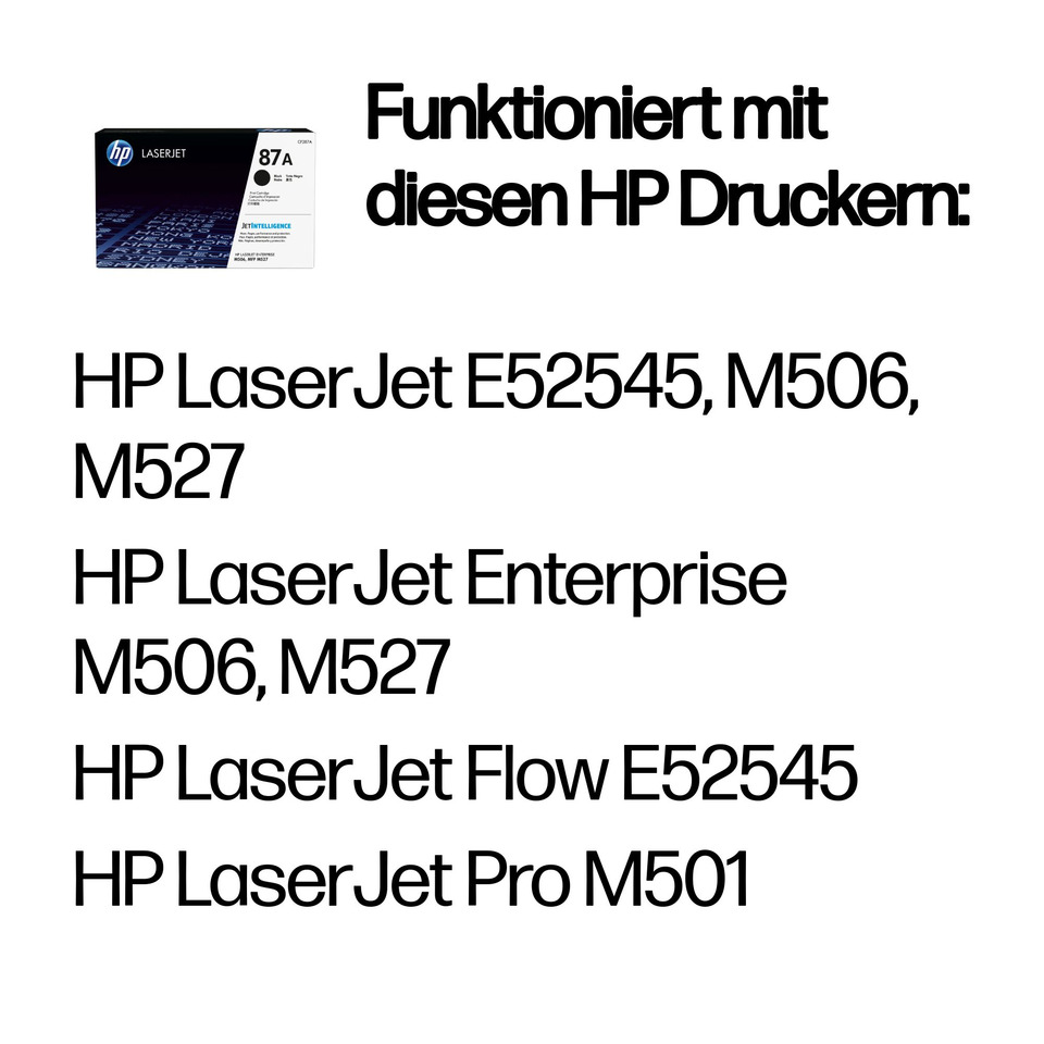 Druckerpatronen, HP LaserJet, Tintenpatronen, Schwarz-Weiß, Kassette/Box