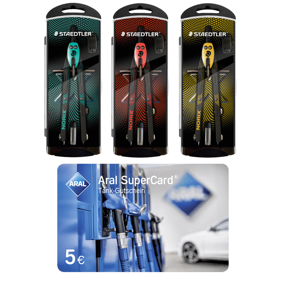 Tauchkompass, Dreierpack, Norix, Karteninhalt, Tankgutschein