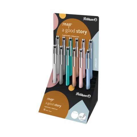 Display Kugelschreiber Snap® Metallic K10D/12, sortiert PELIKAN 300007944