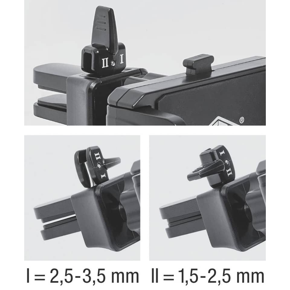 telefonclip, Halteklammer, verstellbareKlemme, Metallgrau, Daumenschraube