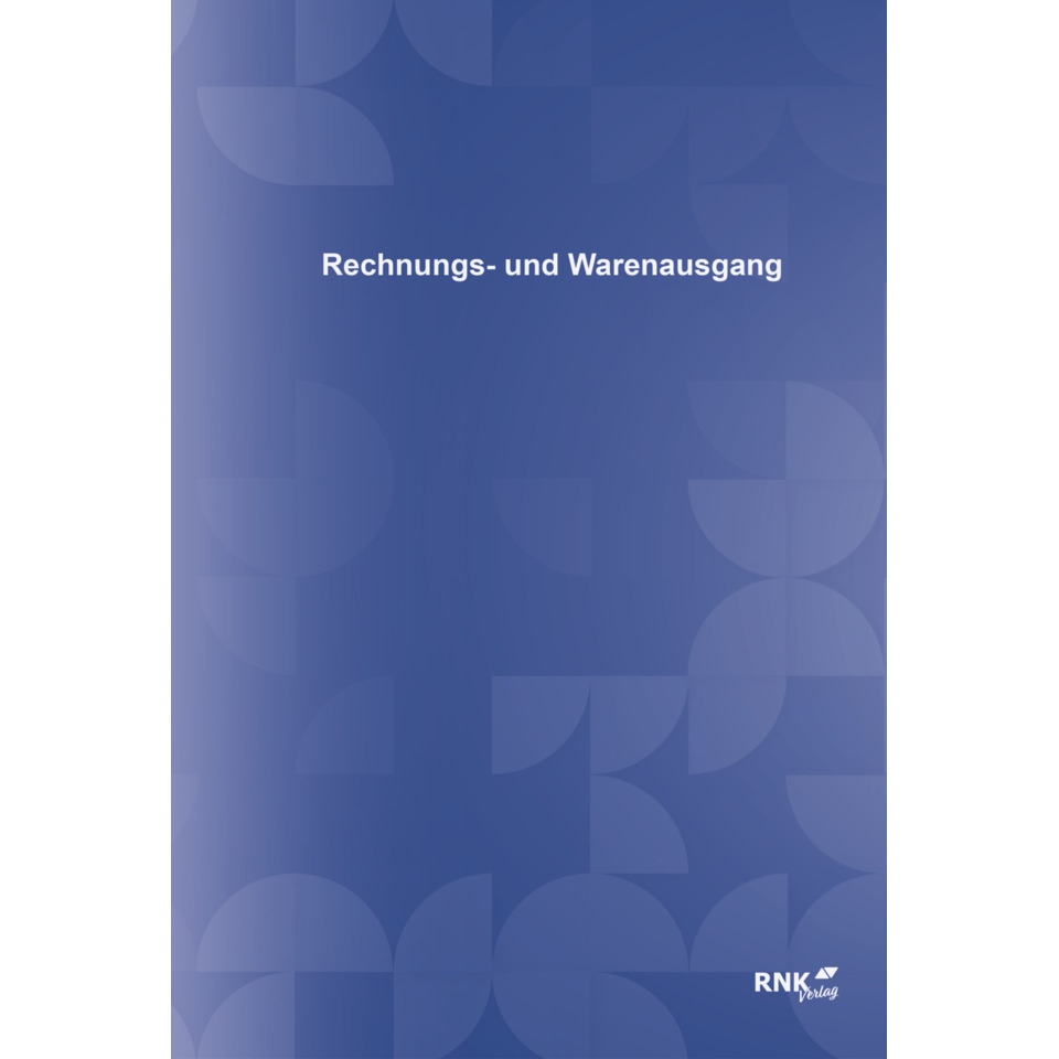 Rechnungs- und Warenausgang, Deckblatt, PDF-Portal, Unternehmensdokument, RNK-Verlag