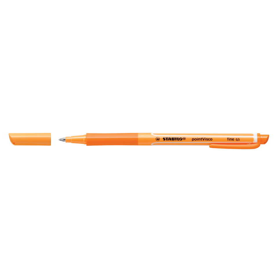 Kugelstift, Orange, Kunststoff, Gelschreiber, Clip-Pen
