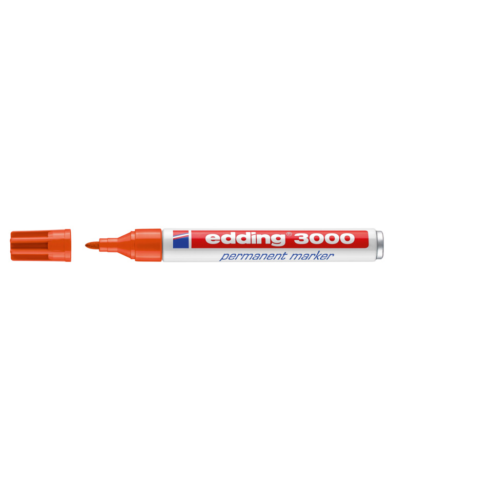 Permanent marker, Marker pen, Red marker, Edding 3000, Permanent writing