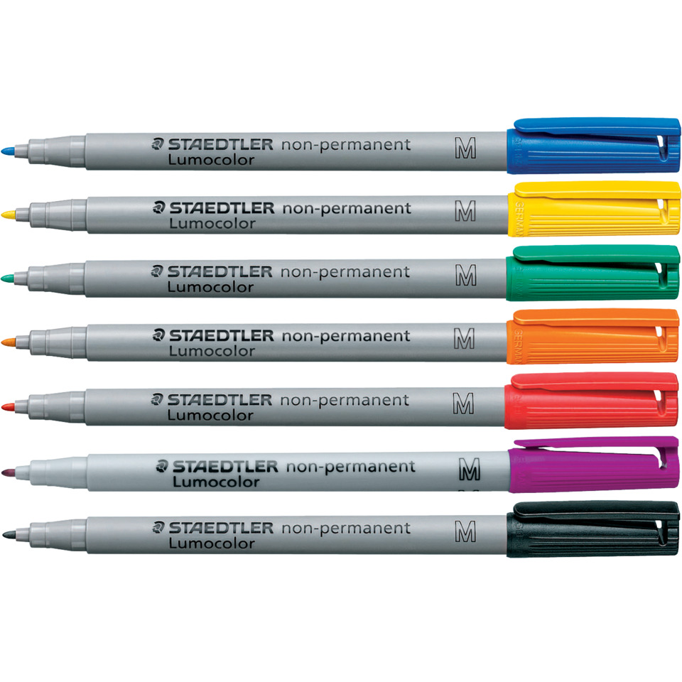 Marker, Lumocolor, Feinspitze, Filzstift, Sortierte Farben