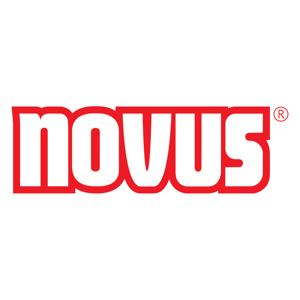 logo, novus, rot, Wortmarke, Markenzeichen