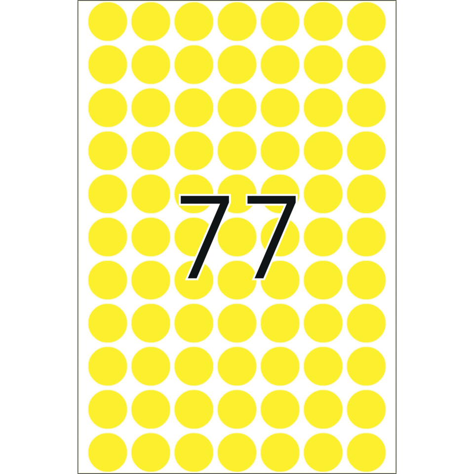 gelbe punkte, punkte muster, muster, zahl 77, punkte grid