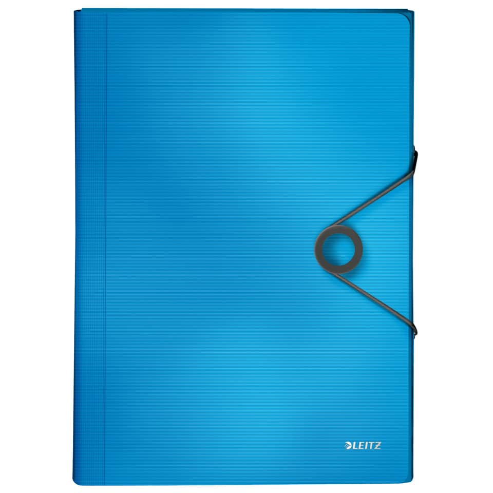 Notizbuch, Ordner, A5, Blau, Gummiband