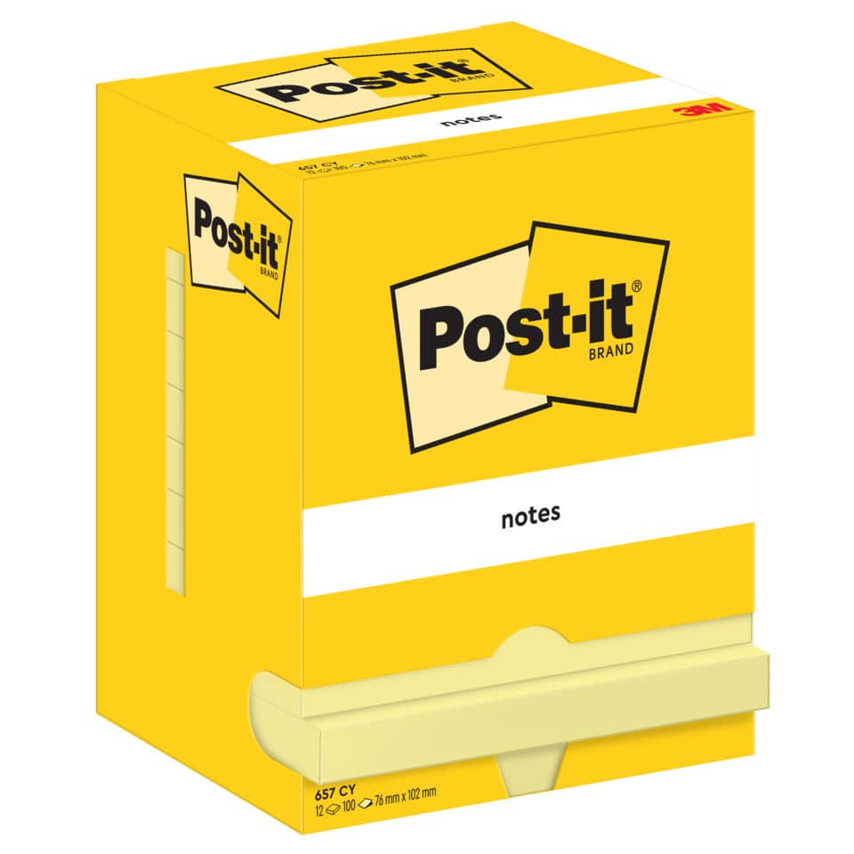 Post-it, Notizblock, Klebezettel, Haftnotizen, Gelb