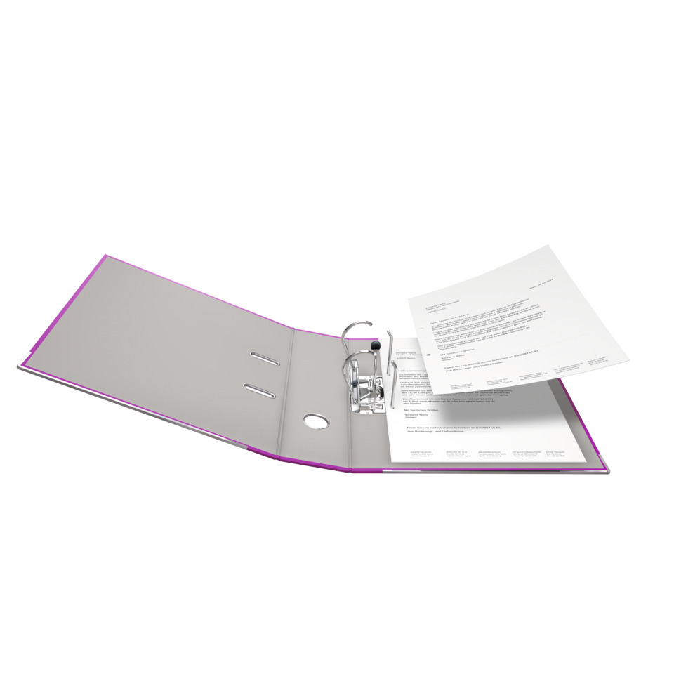 A4-Ordner, Dokumentenmappe, Ringbinder, Schwarz/Anthrazit, Breiter Ordner