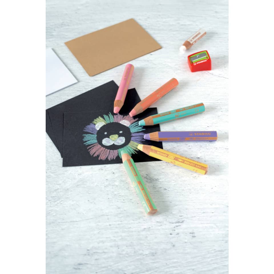 Kreidefarben, Farbstifte, Kinderkunst, Kartonkarte, Schwarzkarte