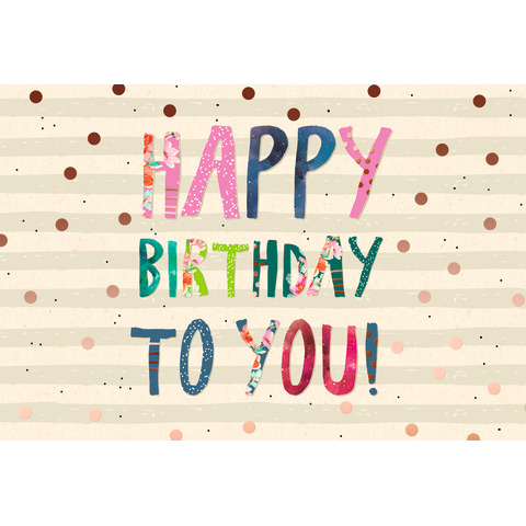 Geburtstagskarte geprägt, unverpackt SKORPION 51-8283