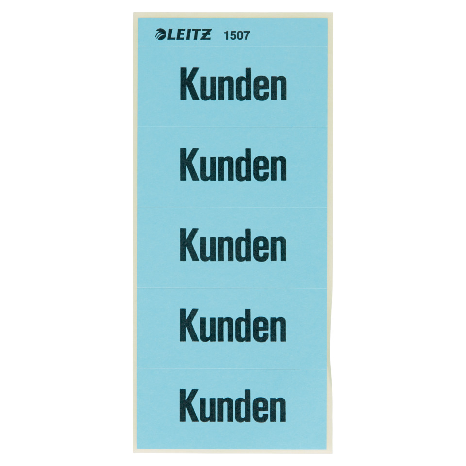 Inhaltsschild Kunden, selbstklebend, 100 Stück, blau LEITZ 1507-00-00