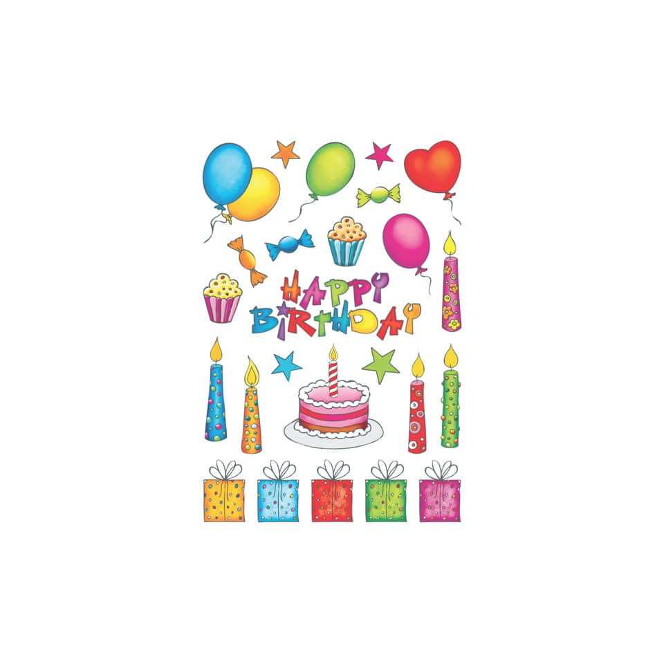 birthday, cake, kerzen, ballons, geschenke