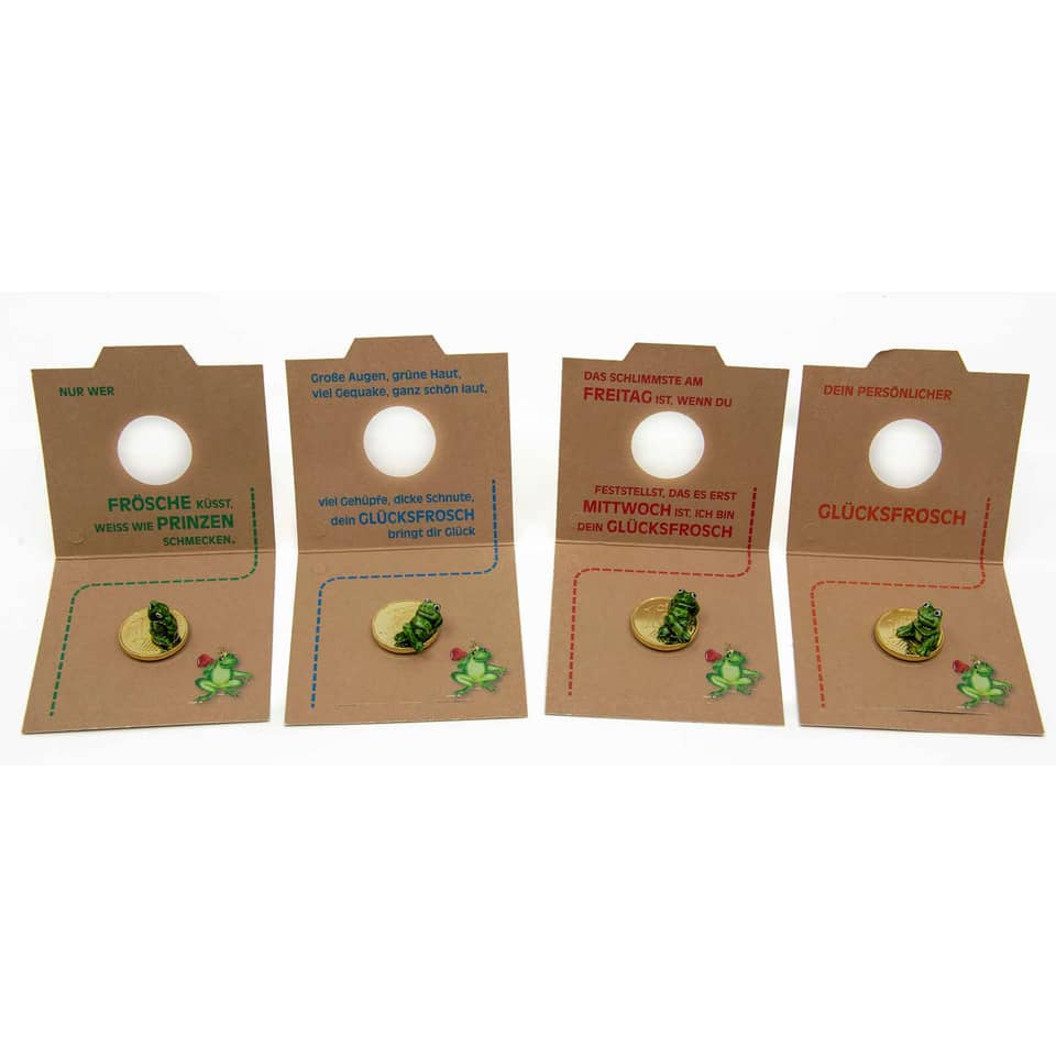 Fröschchen, Frosch-Spinnt?, Kartenhülle, Frosch-Druck, Karten-Set