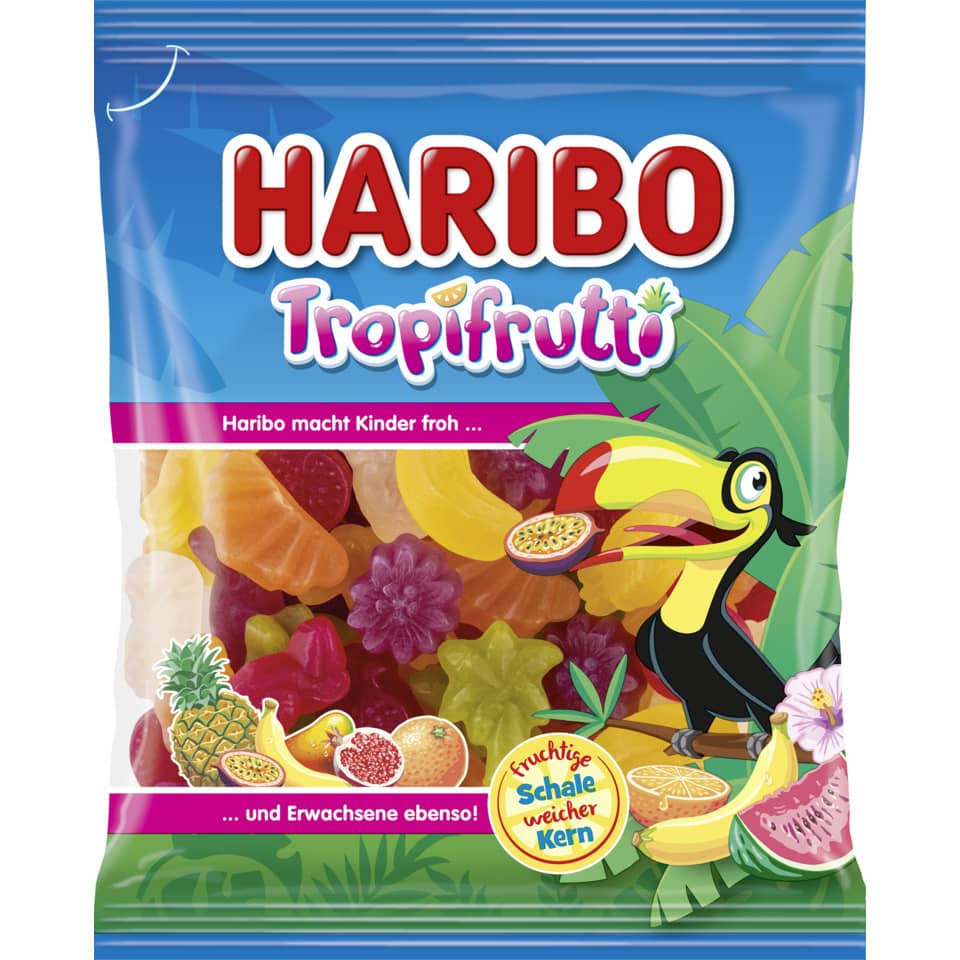 Tropfruitti, Haribo, Sour Gummies, Fruchtgummi, Fruchtmischung