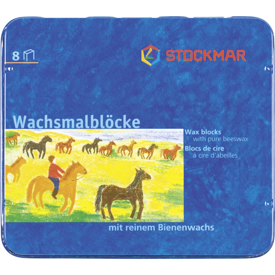Wachsmalblöcke, Wachsblöcke, Beeswax, Hügelpferde, Reiter