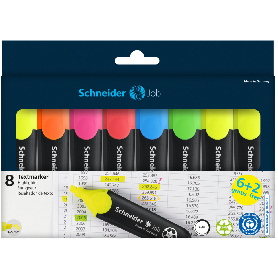 Textmarker, Marker, Schreiber, Klartext, Filzer