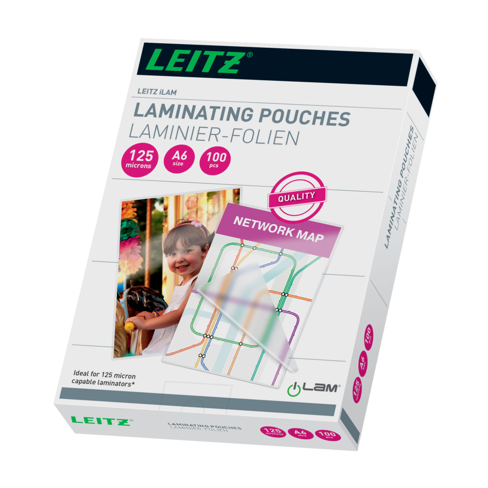 Laminierfolien, 125 Mikron, A6 Größe, 100 Stück, Netzwerkkarte