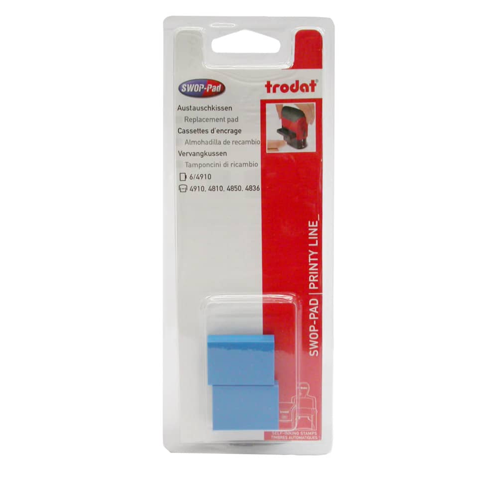 Ersatzpad, Kassette, Blau, Druckerpad, Trodat
