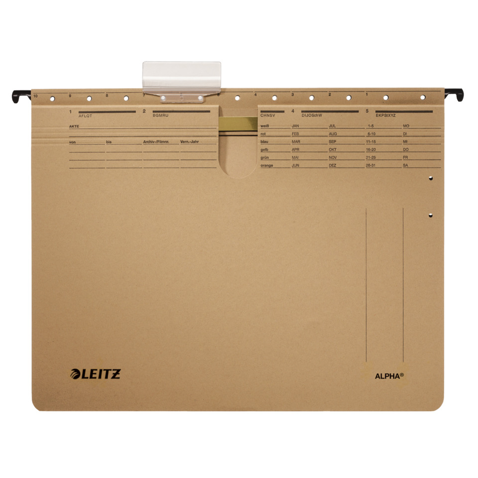 hanging file organizer, Dateiordner, Pappe, Clip-Board, Leitz Alpha