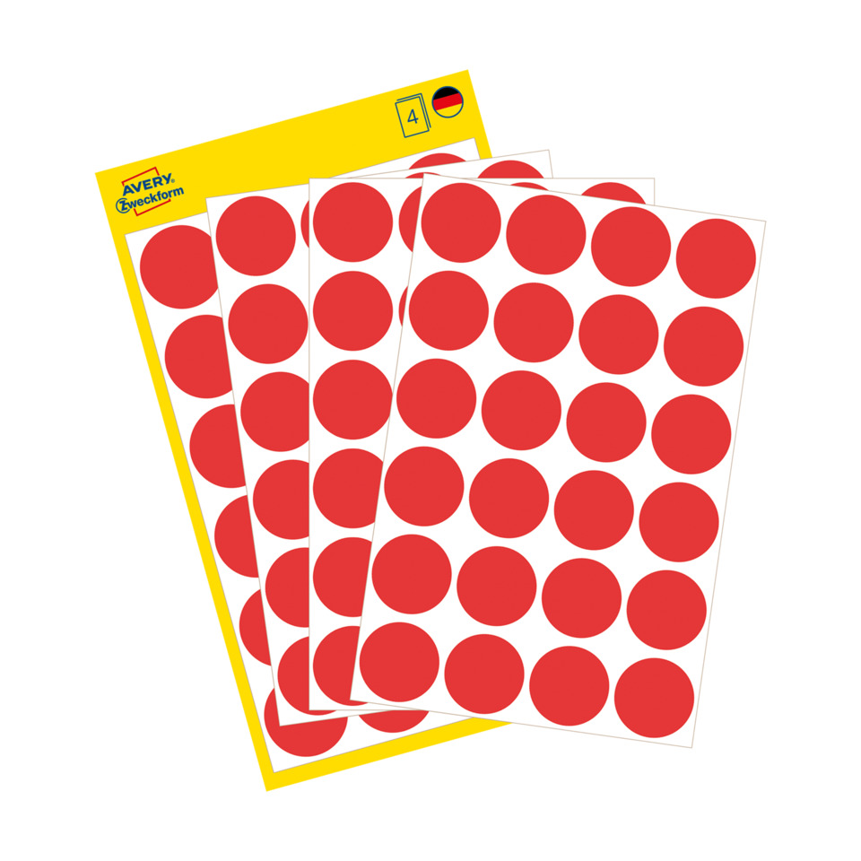 Aufkleber, Punktraster, Rotpunkte, Stickerbogen, Klebepunkt