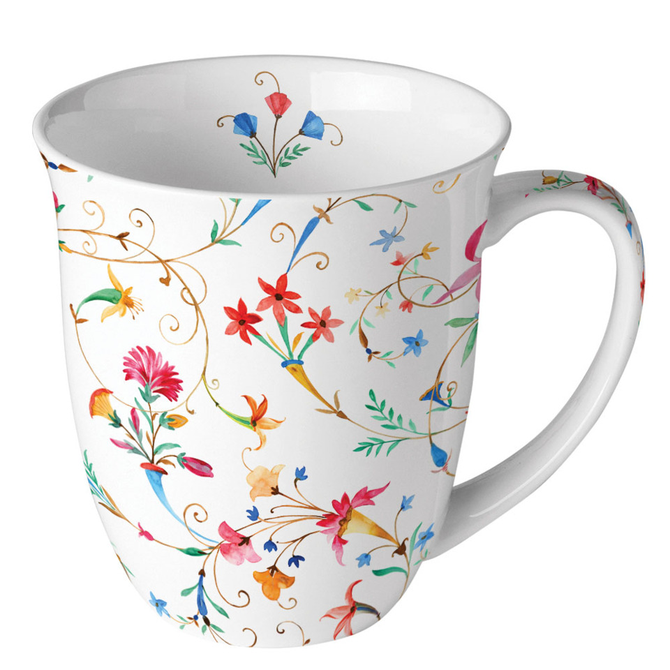 Tasse, Porzellan, Blumenmuster, Kaffeetasse, Gebrauchsschale