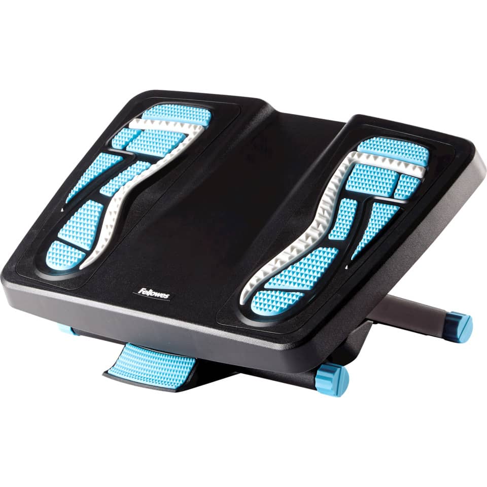 Tretblech, Fuss-Pedale, blaue Akzente,  rutschfest, ergonomisch