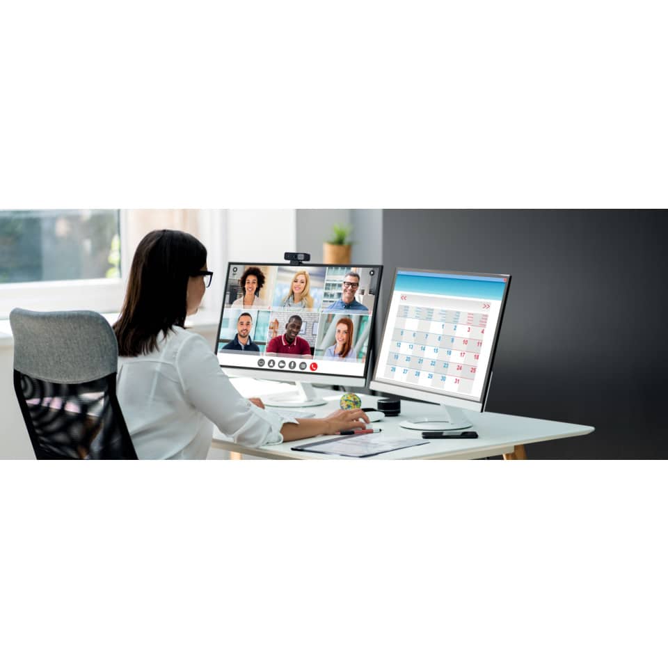 Video-Konferenz, Online-Meeting, Webcam, Monitor, Kalender