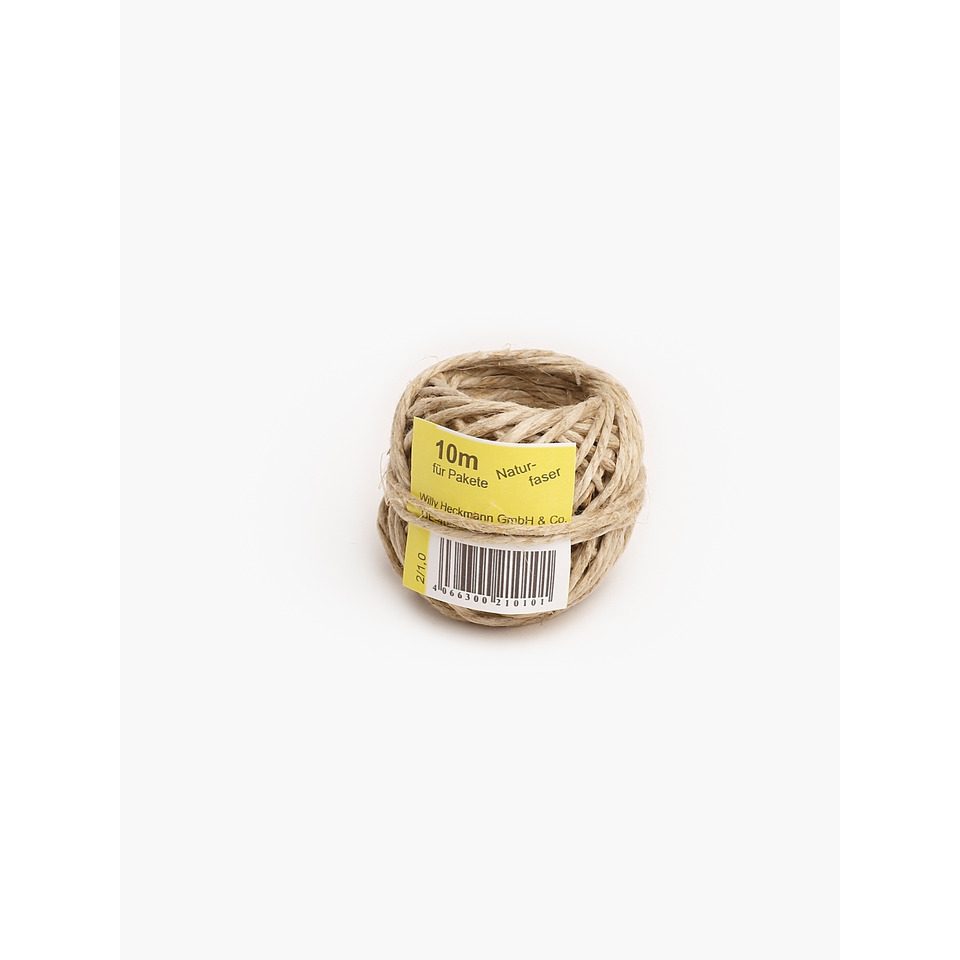 Jute Garn, Sackleinen, Garnrolle, Naturfarbe, 10m