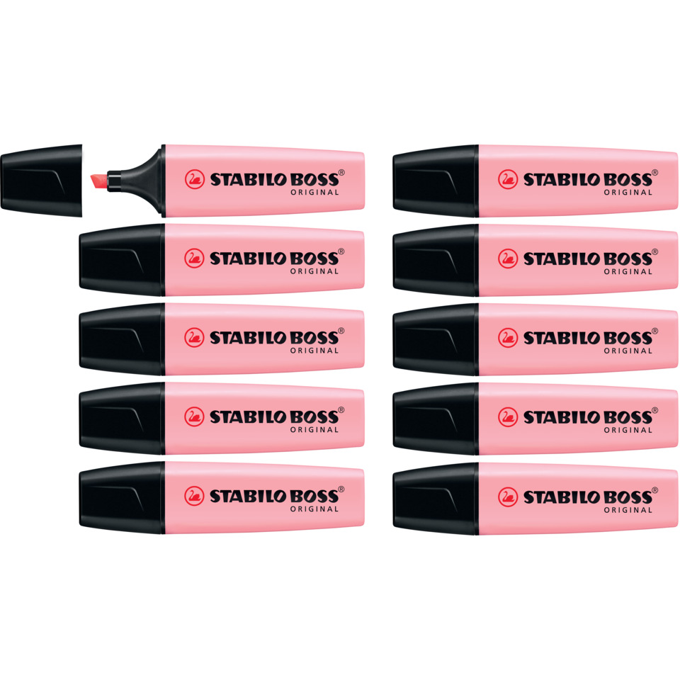 Lip balm, Pink, Twist-up, Stabilo Boss, Original, Lip balm, Lipstick, Pink tube, Balmlip, Stabilo Boss Original