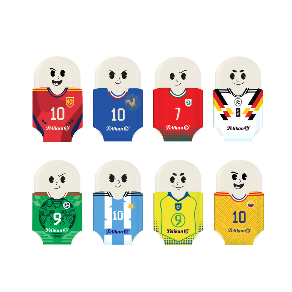 Faltspielzeug, Pelikan, Schachbrett-Design, Jugendfußball, Deutschlandflaggen-Pattern