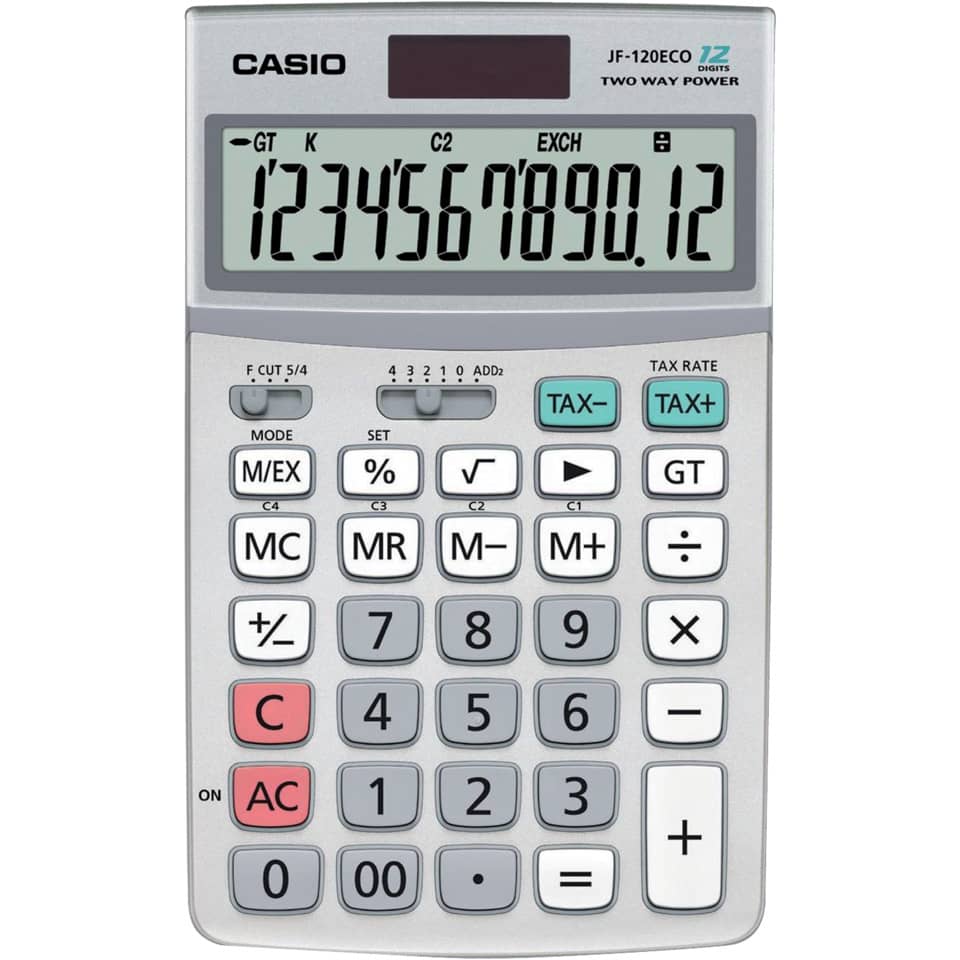 Taschenrechner, Casio, Display, Tastenfeld, Bankier/Schulrechner