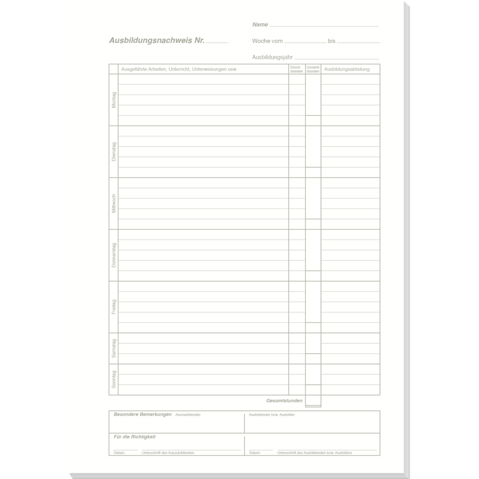 Dokument, Formular, Kopfzeile, Tagesplan, Tagesliste
