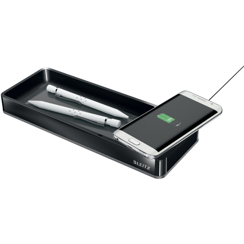 Ladegerät, Schreibtischständer, Stift, Smartphone-Ladestation, Leitz-Design