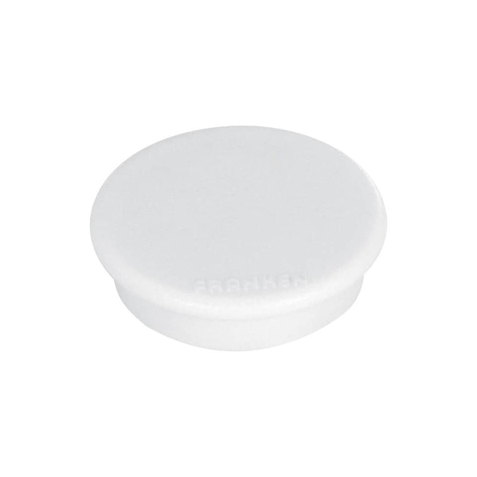 Magnet rund, 38 mm, 2500 g, 10 Stück, weiß FRANKEN HMS3609