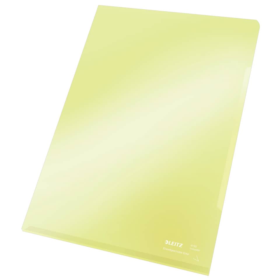 A4-Ordner, Plastikordner, durchsichtiges Gelb, Dokumentenhalter, Bürozubehör